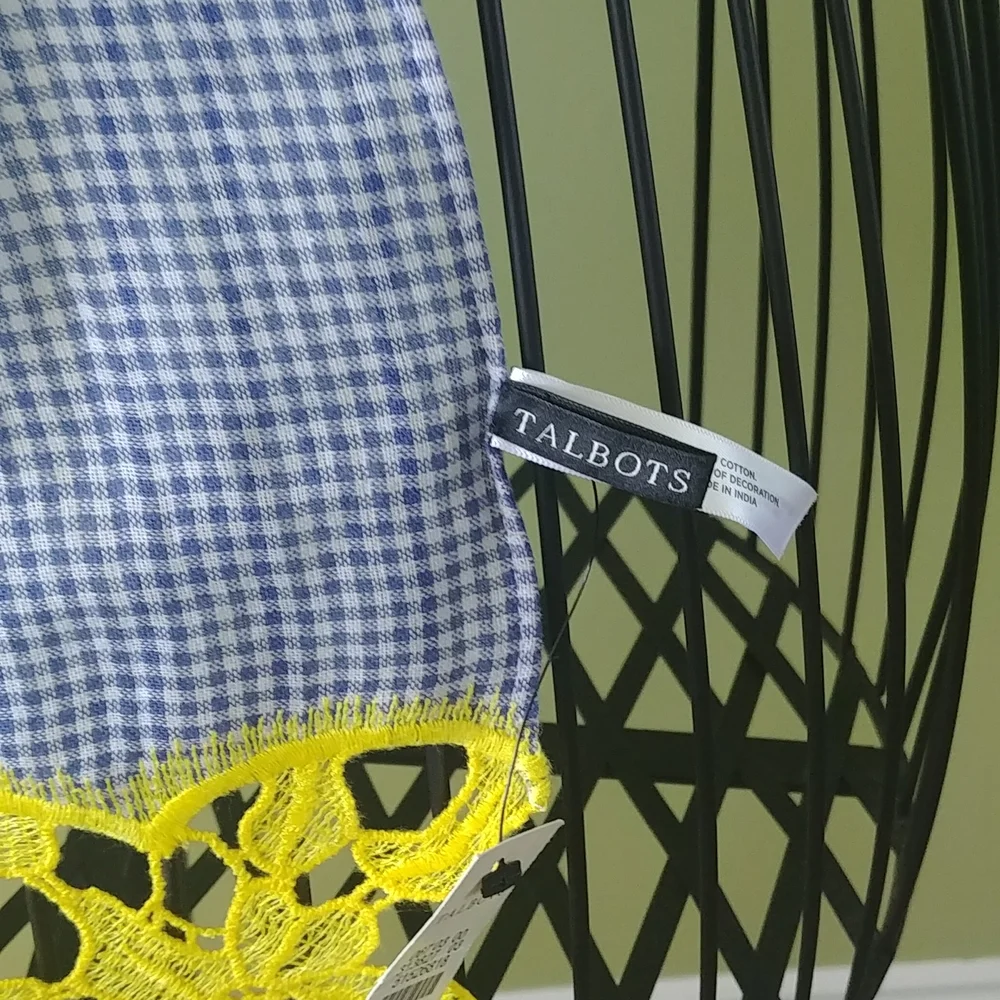 NWT TALBOTS scarf, 100% cotton - Picture 4 of 6